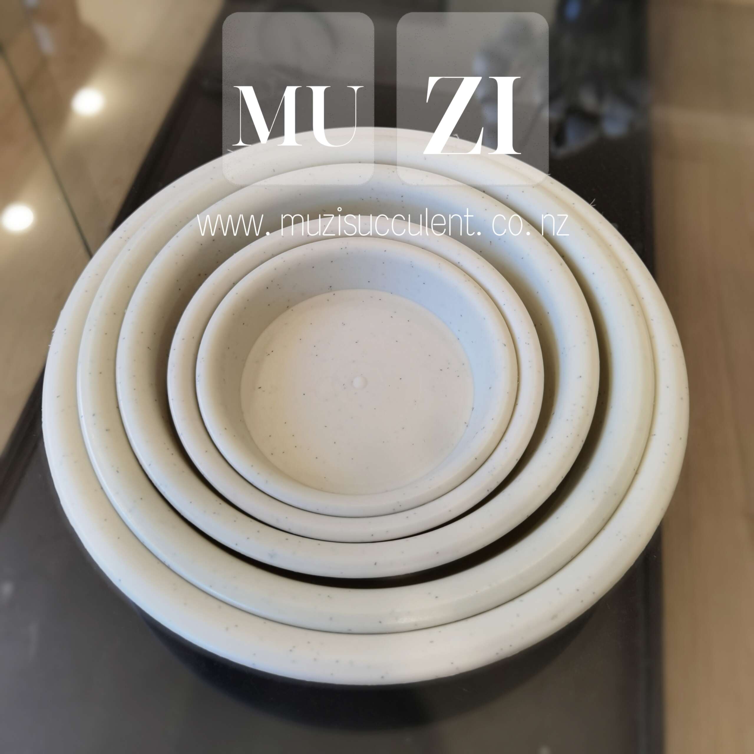Thick Marble Finish Planter Saucer