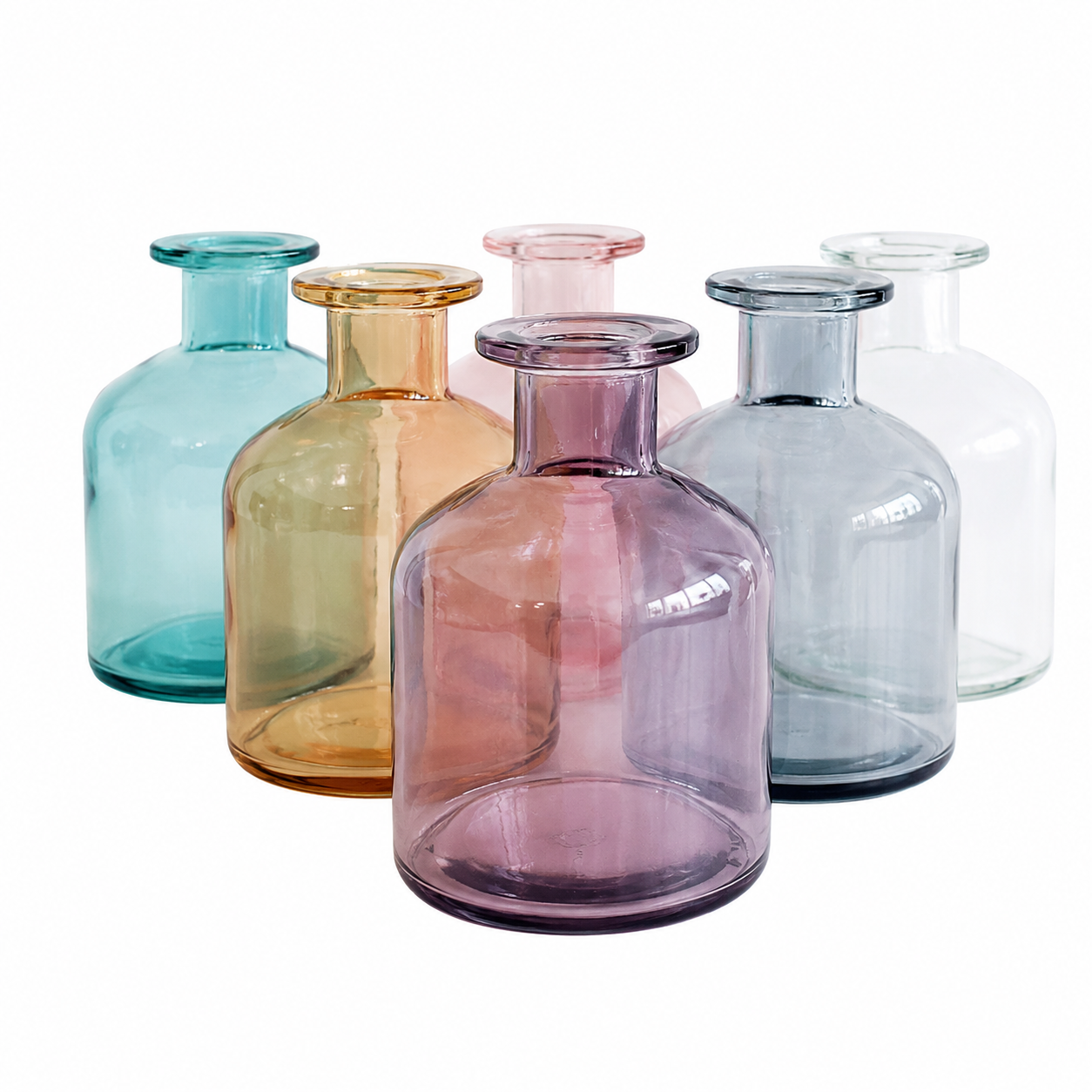 Nordic Style Glass Vase (Wide Body)