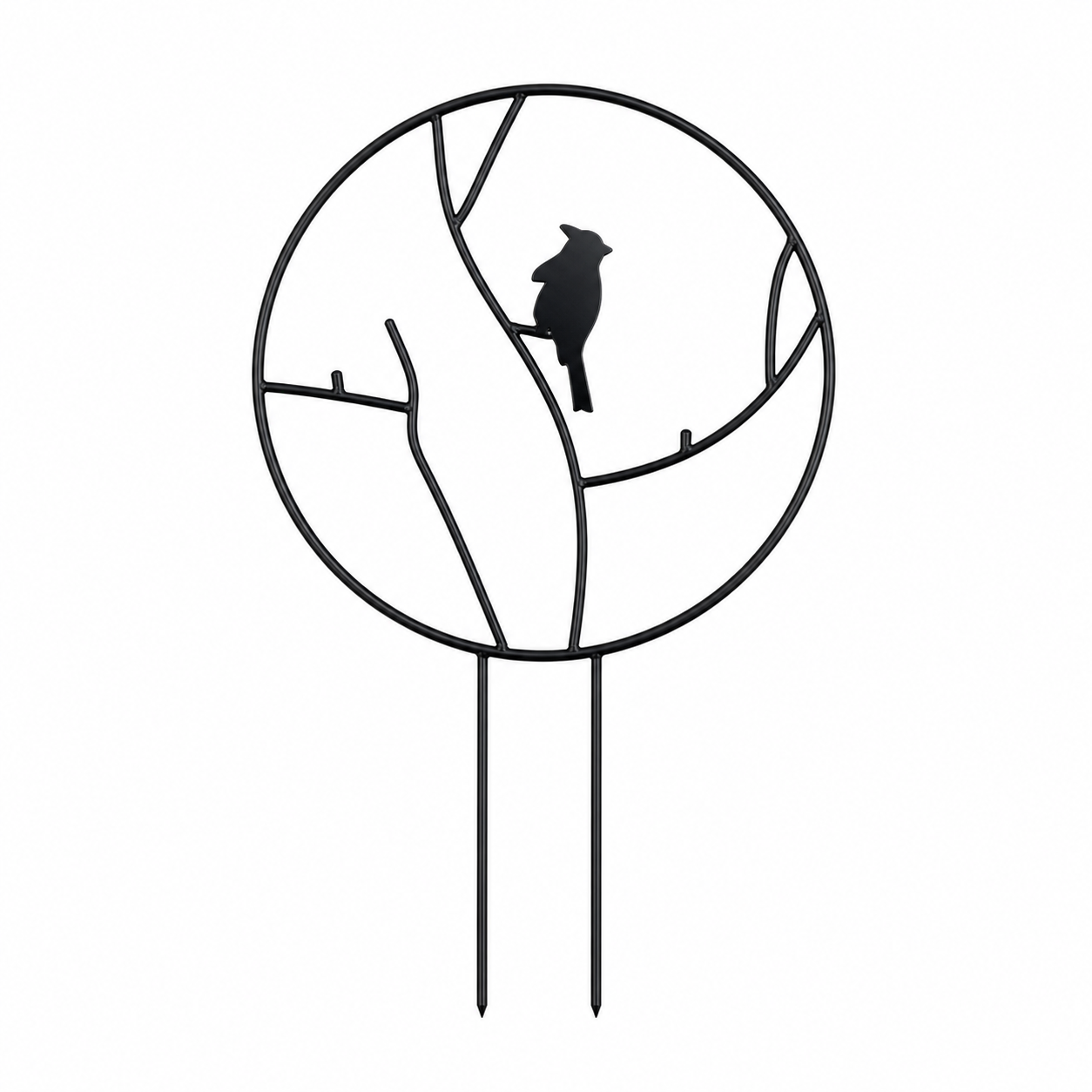 Bird Design Metal Plant Trellis
