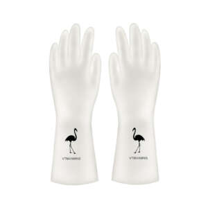 Household Rubber Clear Soft Gloves