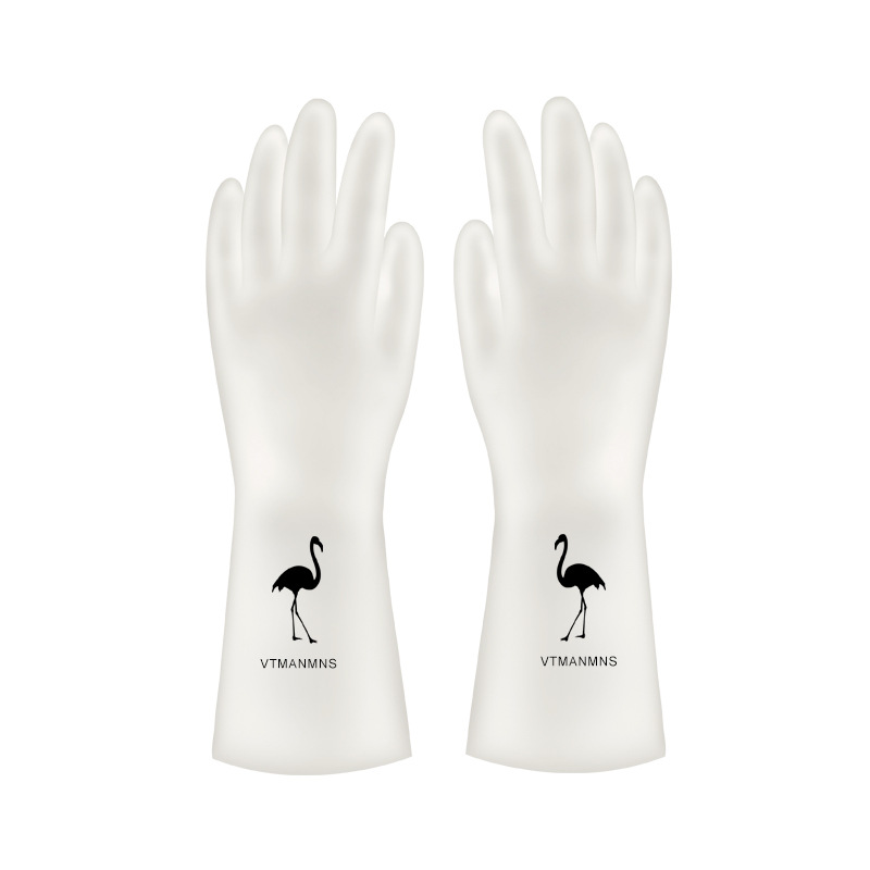 Household Rubber Clear Soft Gloves