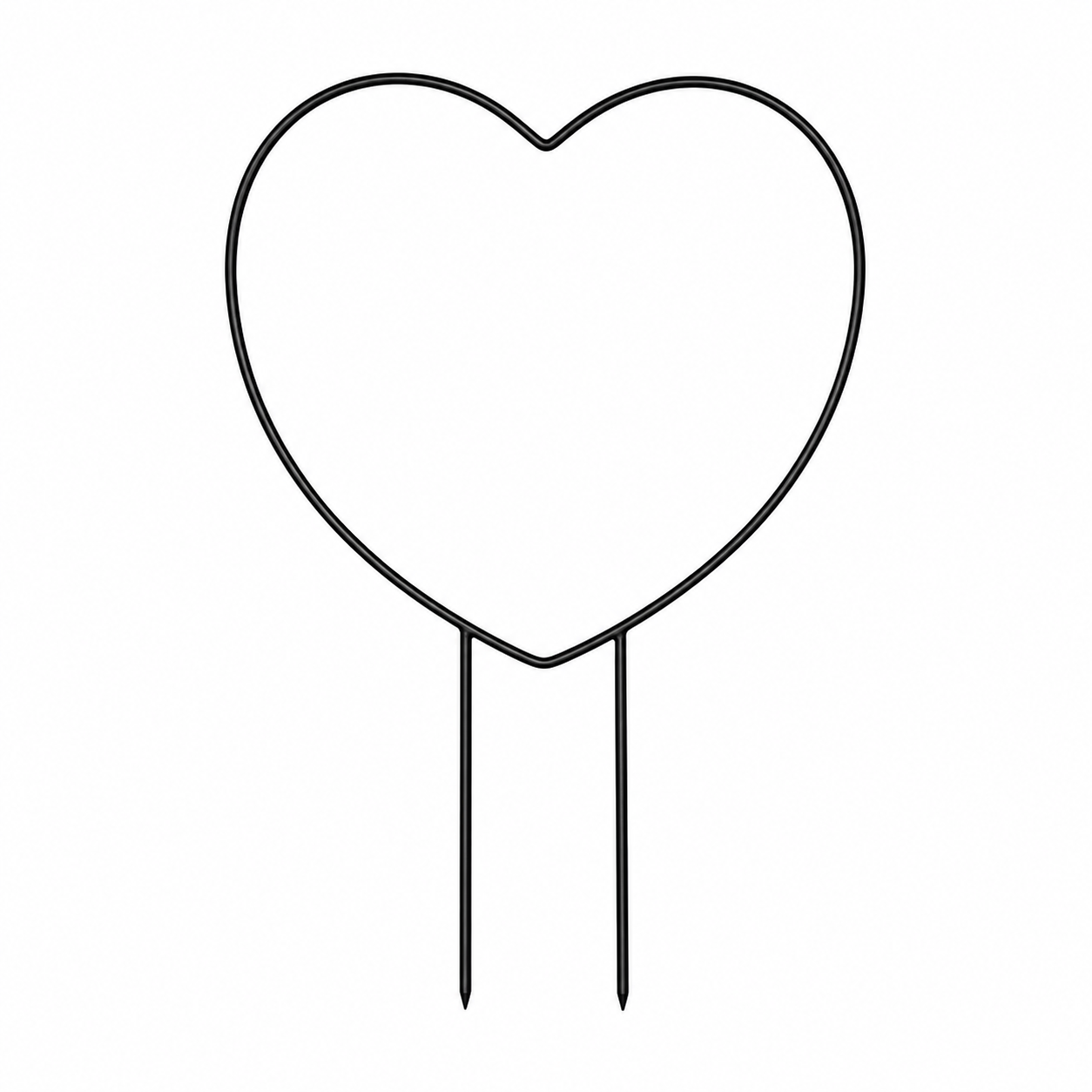 Heart Shape Metal Plant Trellis