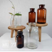 Nordic Wide Mouth Glass Vase (Wide Body)