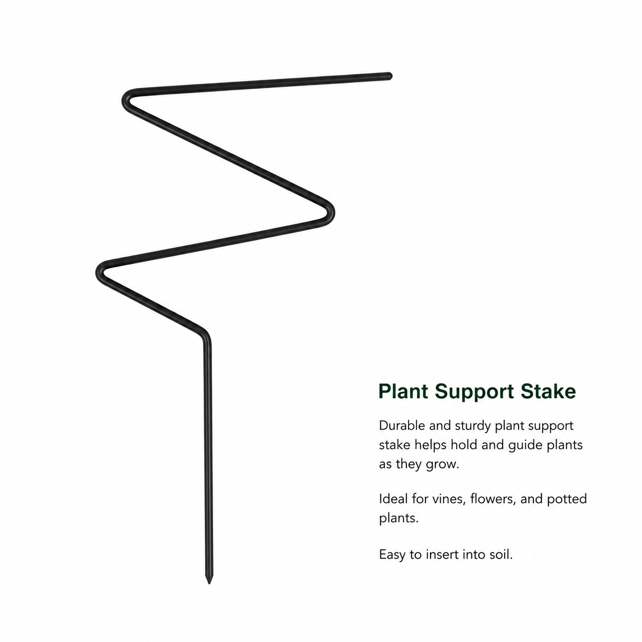 Z-Shaped Plant Support Stake