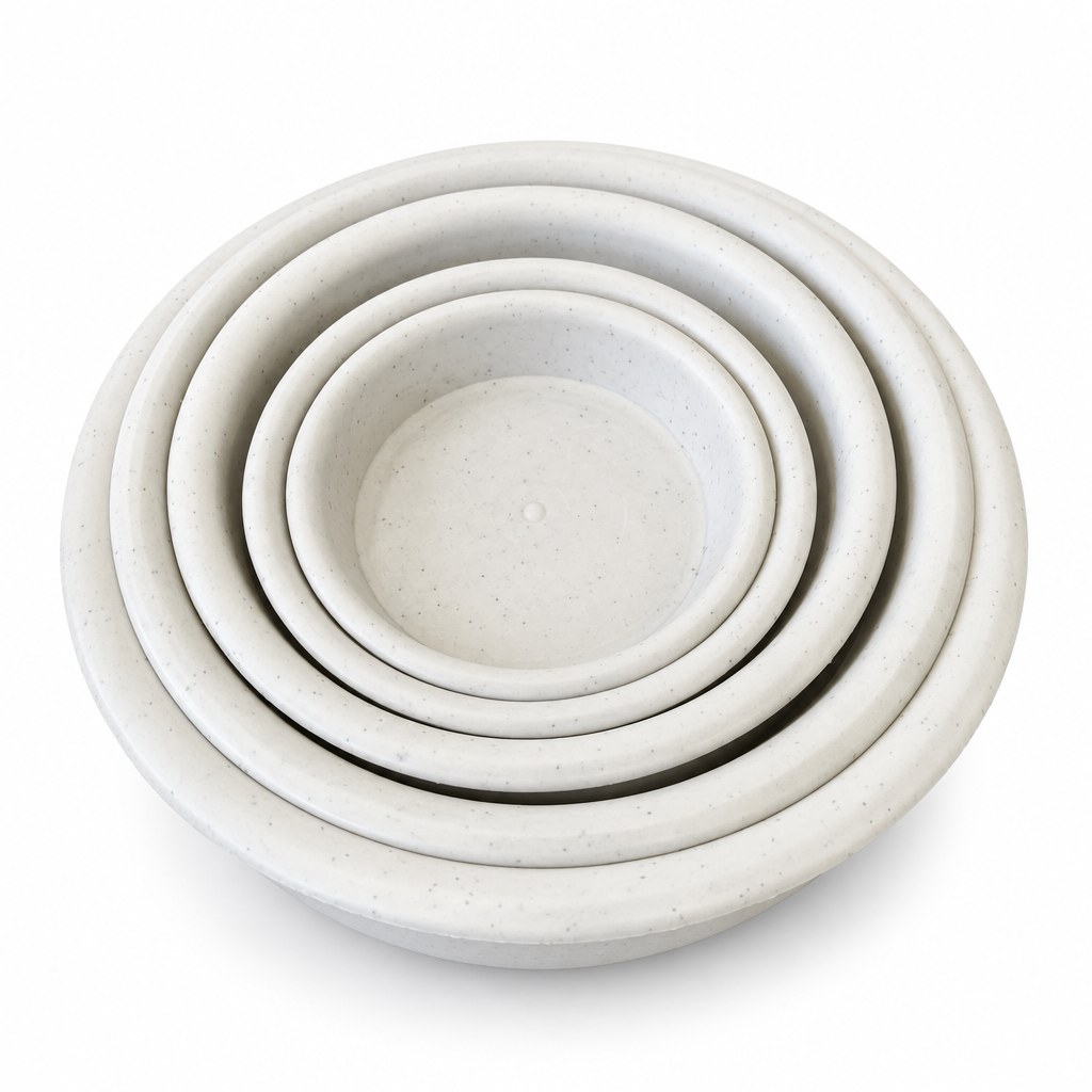 Thick Marble Finish Planter Saucer