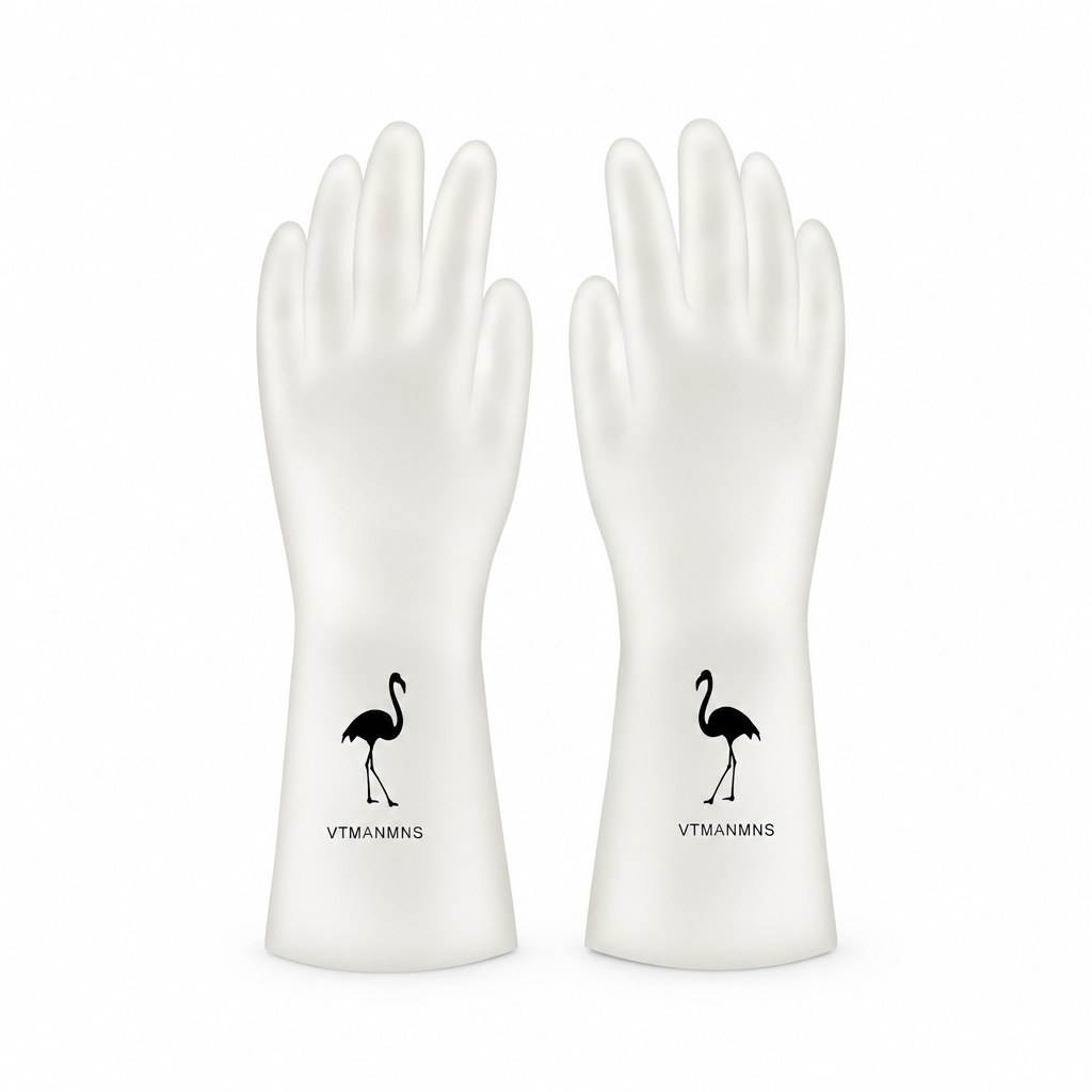 Household Rubber Clear Soft Gloves