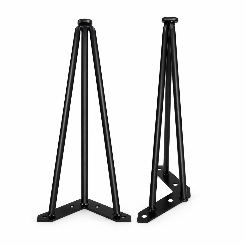 DIY Steel Hairpin Black Table Legs