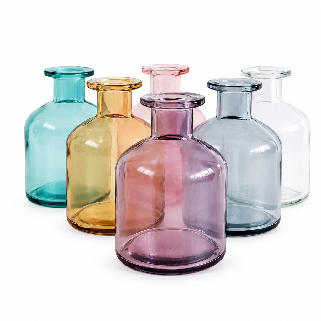 Nordic Style Glass Vase (Wide Body)